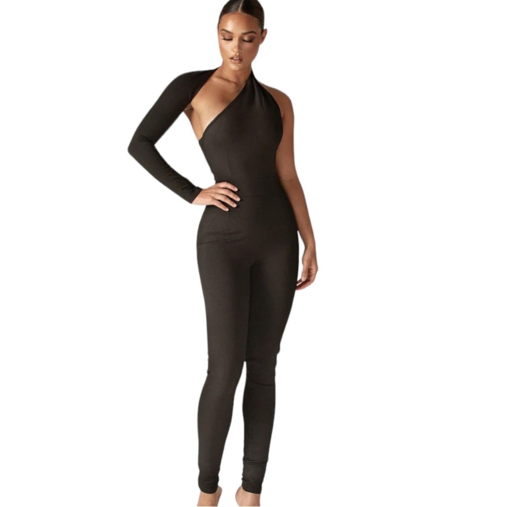 SOLD NWT Alieva DARIYA MODERN JUMPSUIT (BLACK) Size Small - Picture 3 of 13